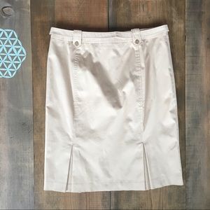 Anne Taylor Khaki Style Belted Skirt. Size 10
